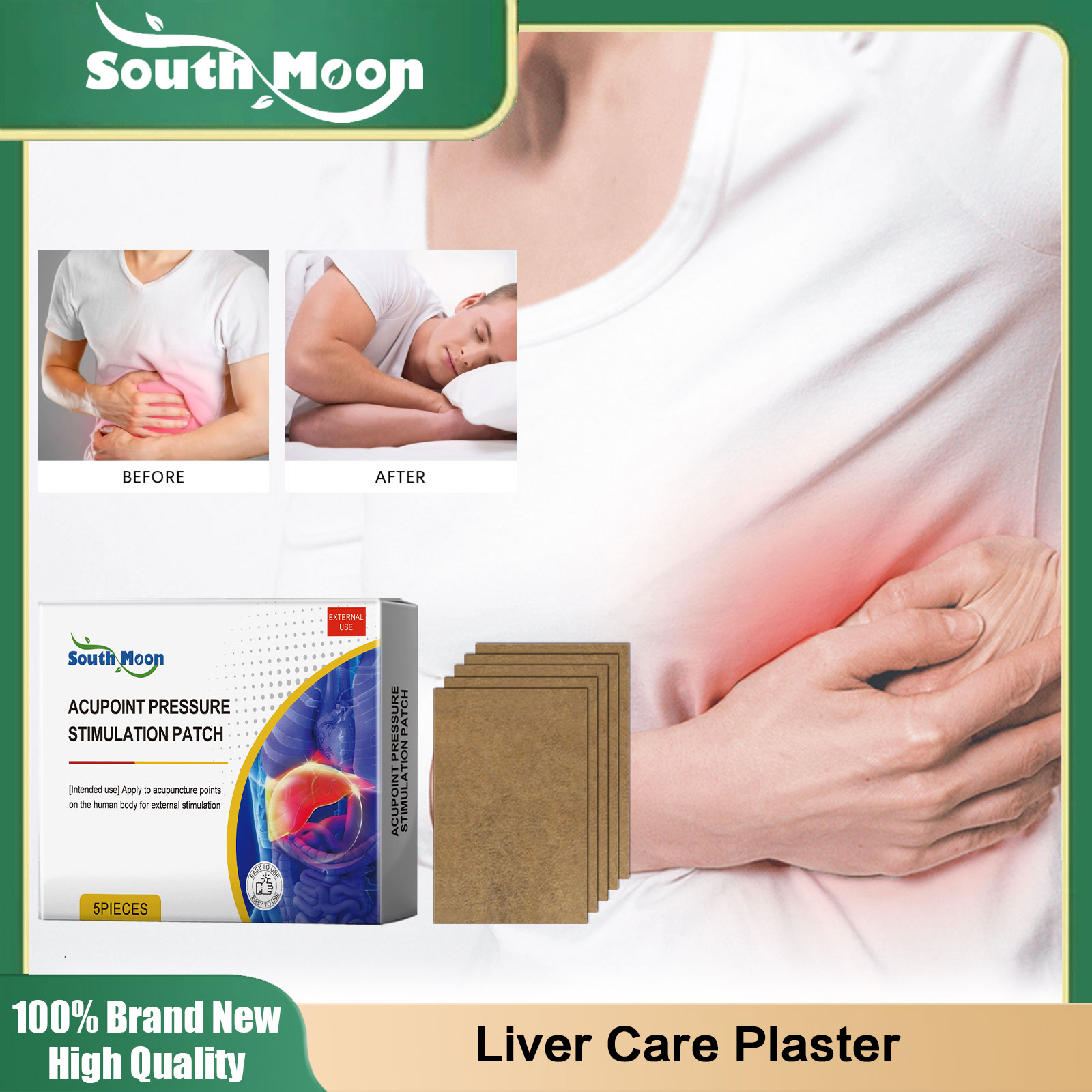 Herbal Zone - Liver Care Patch Herbal Body Cleanse
