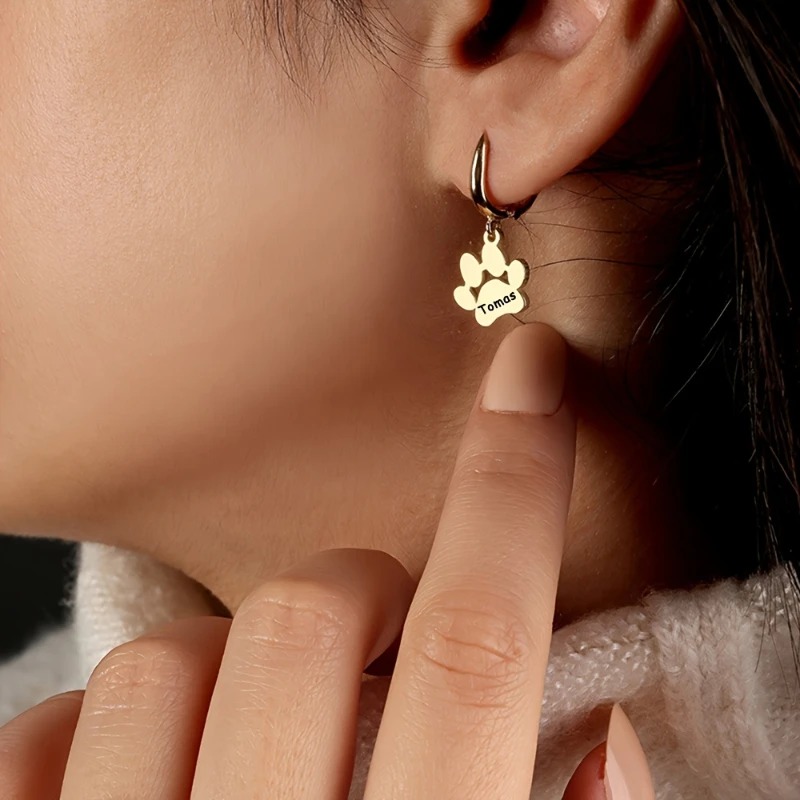 Personalized Pet Paw Print Ear - đánh giá và giá Cat Claw Bark
