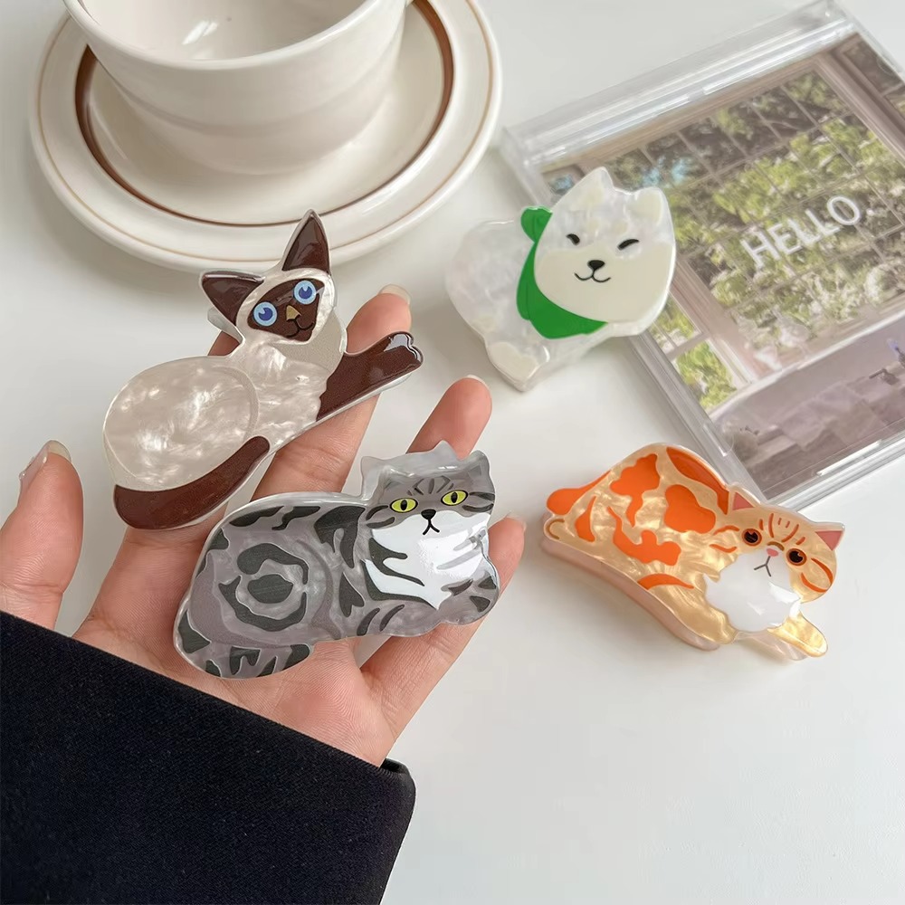 New Cat Hair Clip Women Cute L - đánh giá và giá Cat Claw Bark