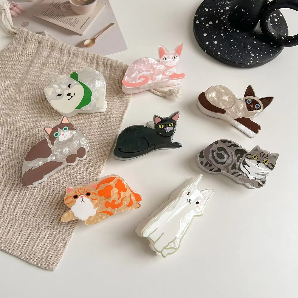 New Cat Hair Clip Women Cute L - đánh giá và giá Cat Claw Bark