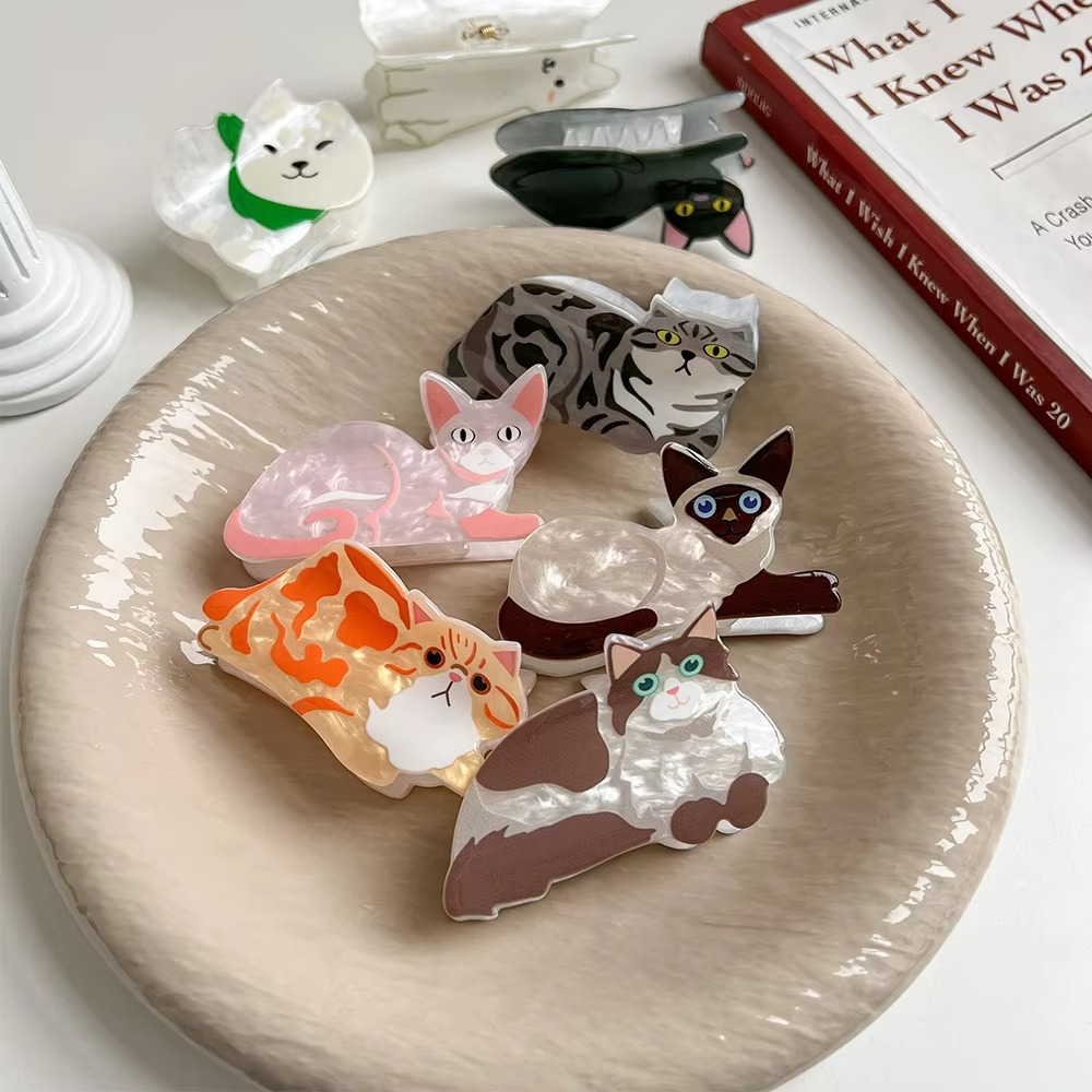 New Cat Hair Clip Women Cute L - đánh giá và giá Cat Claw Bark