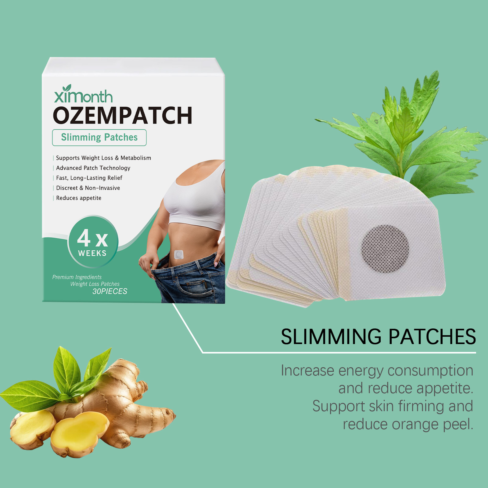 Ximonth Body Shaping Patches I - đánh giá và giá Herbal Zone
